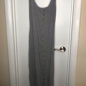 Grey button down dress